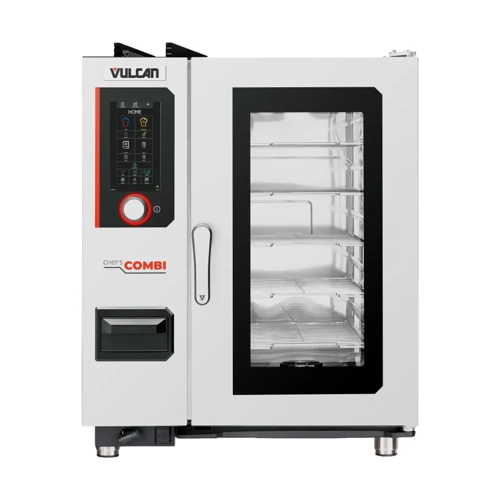 Vulcan CHEF-101G 33.54" Half Size Steam Generator Combination Oven, 1-Door Glass, Stainless Steel, 2-Year Warranty, 208V