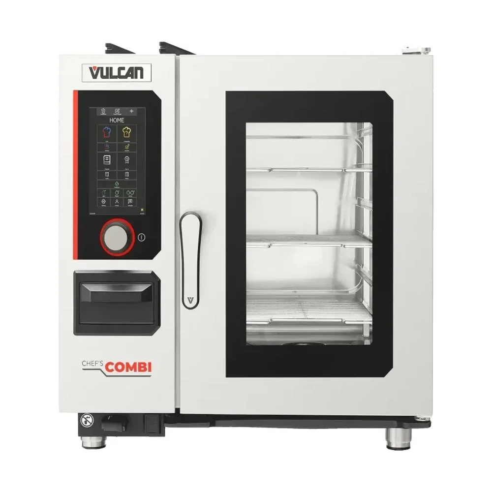 Vulcan CHEF-61G 33.54" Half Size Steam Generator Combination Oven, 1-Door Glass, Stainless Steel, 2-Year Warranty, 240V