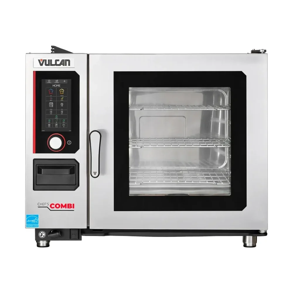 Vulcan CHEF-62E 41" Full Size Steam Generator Combination Oven, 1-Door Glass, Stainless Steel, 2-Year Warranty, 480V