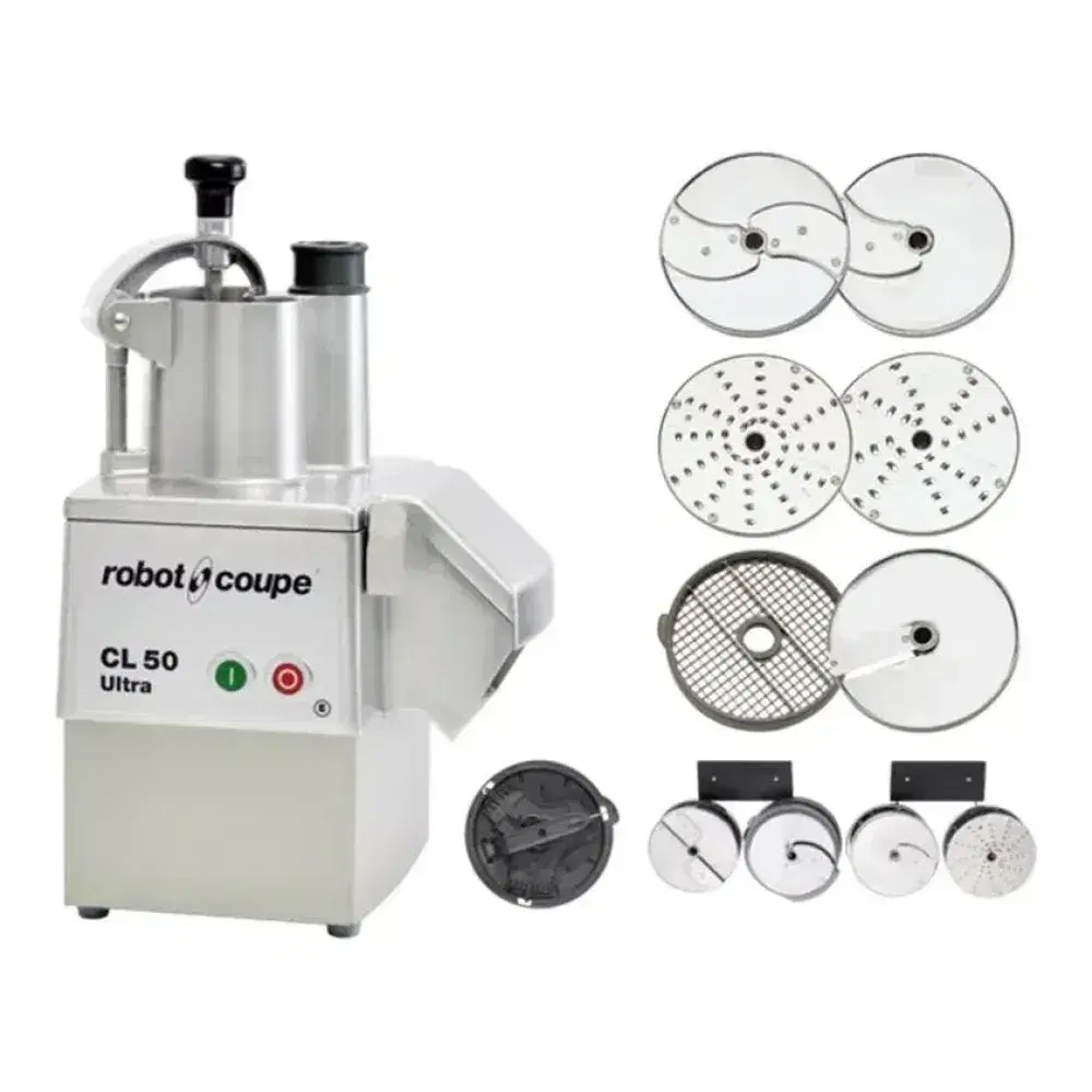Robot Coupe CL50EUTEXMEX Food Processor with 6 Discs, Dice Cleaning Wall Holder Kits,1 HP, 120 V