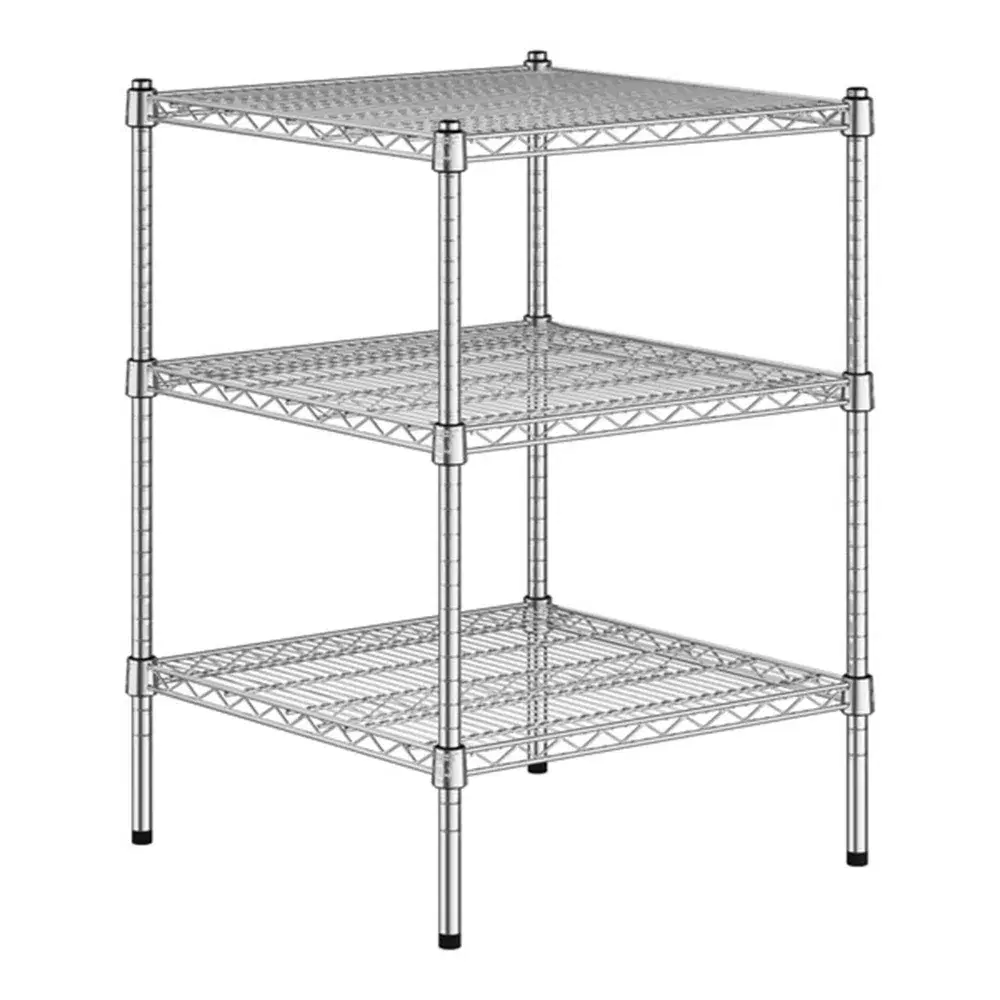 ChefPro Series 24" x 24" x 34" Chrome 3-Shelf Kit, NSF Approved
