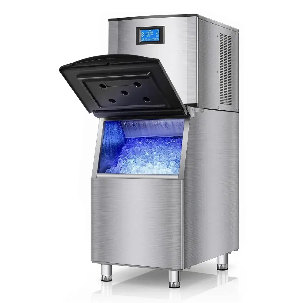 ChefPro Series 22" Commercial Ice Maker Machine With 350 lbs Bin, Air Cooled, Ice Cube, 500 lb/day