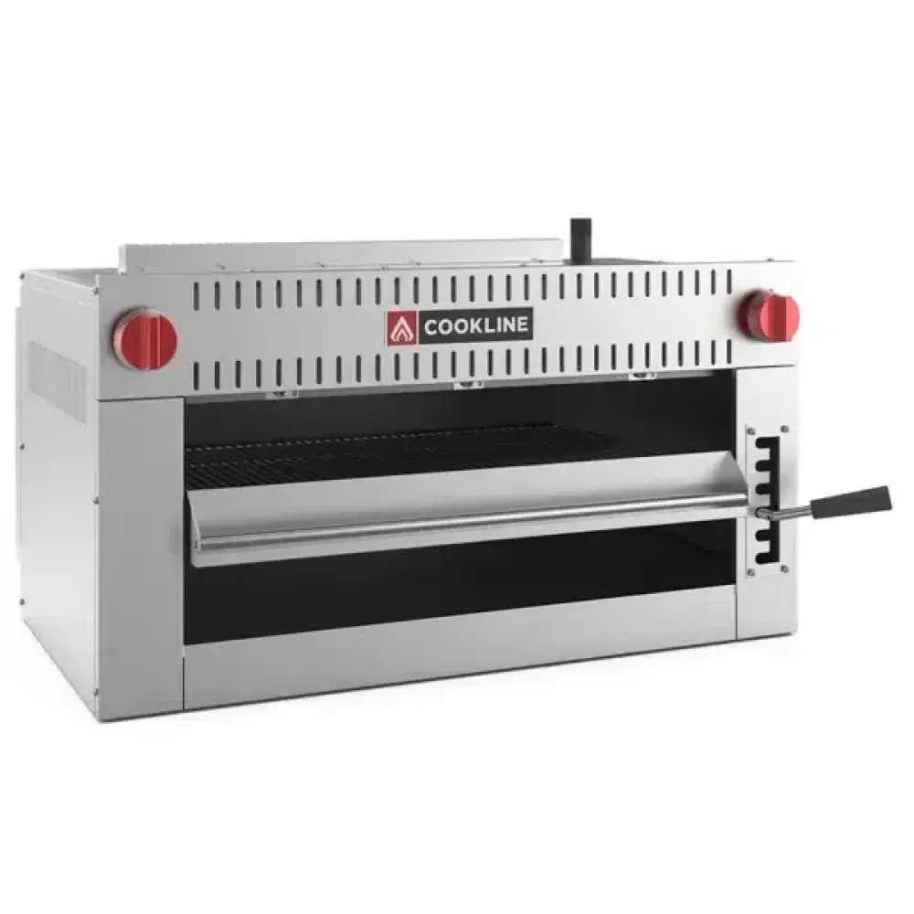 Cookline 36" Infrared Gas Salamander Broiler, Dual Control & 36” Range Mounting Kit, 30,000 BTU