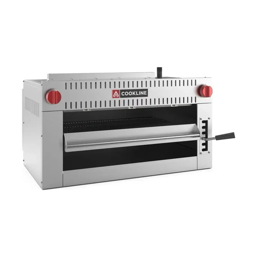 Cookline 36" Infrared Gas Salamander Broiler, Dual Control & Wall Mounting Kit, 30,000 BTU