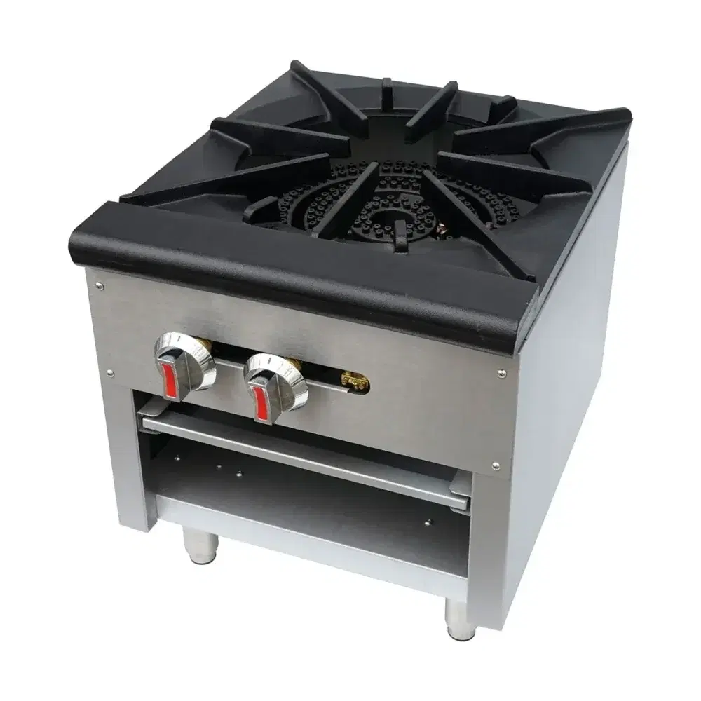 Cookline 18" Commercial Stock Pot Range with 1 Burner, 110,000 BTU - Convertible