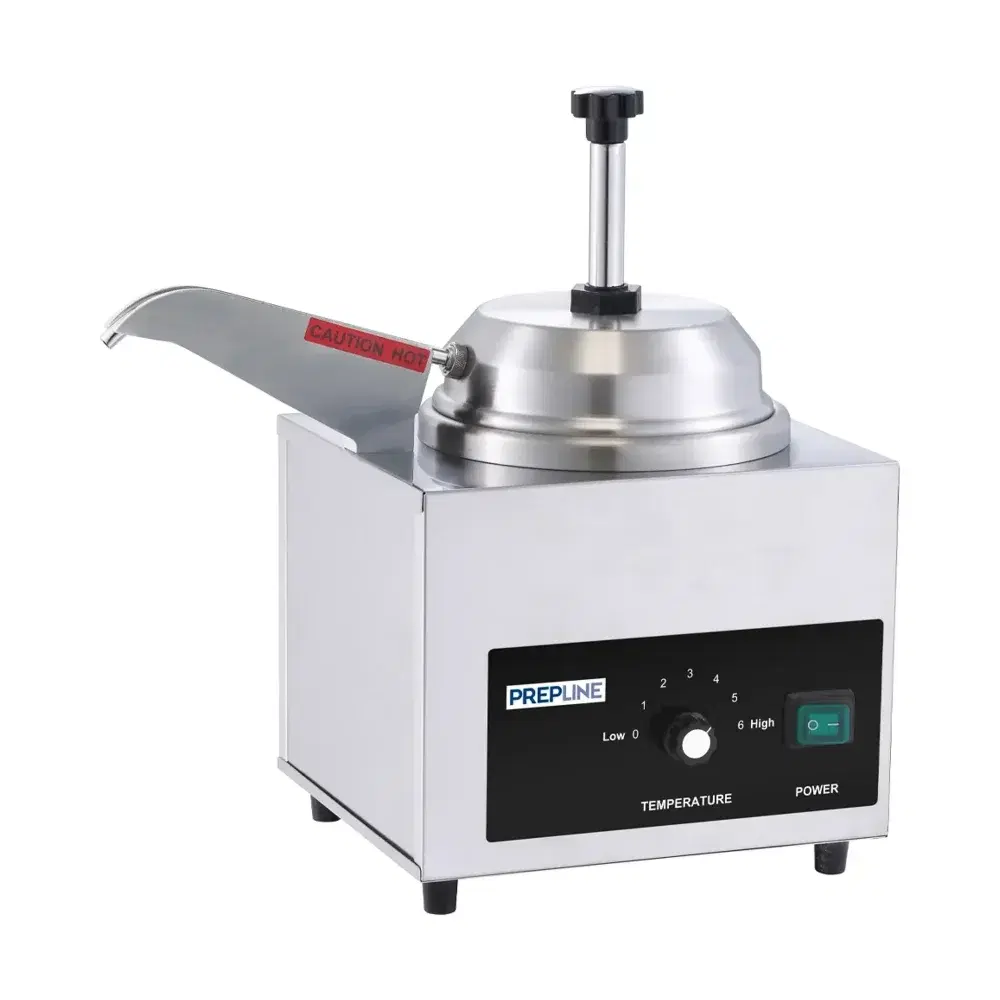 Prepline 3.5 Qt Commercial Cheese Warmer, Pump And Heating Spout, 120V