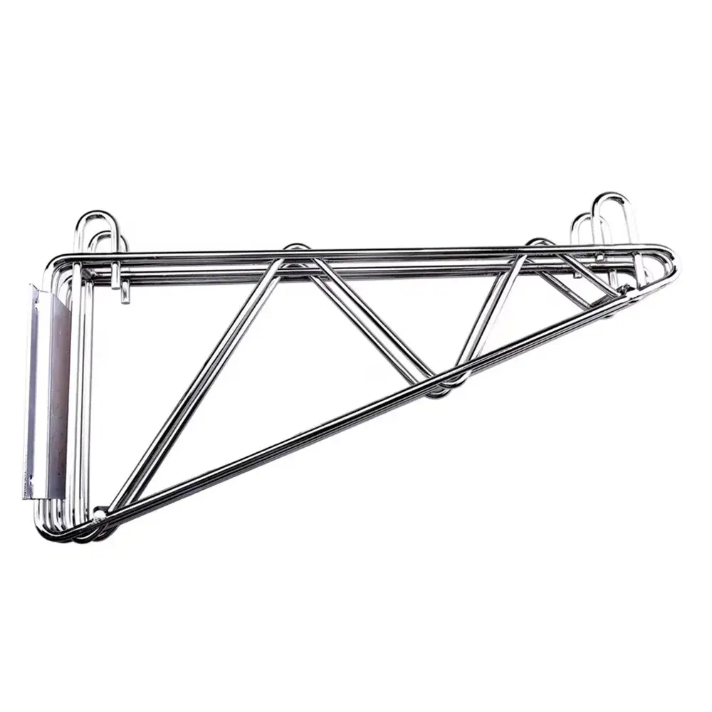 ProKitchen Series 14" Deep Double Wall Mounting Bracket for Adjoining Chrome Wire Shelving