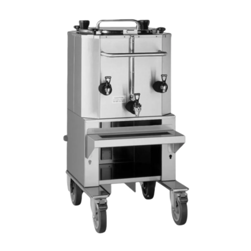 Fetco D022 LUXUS® Thermal Coffee Dispenser, 24 Gallon, with Cart, Stainless Steel