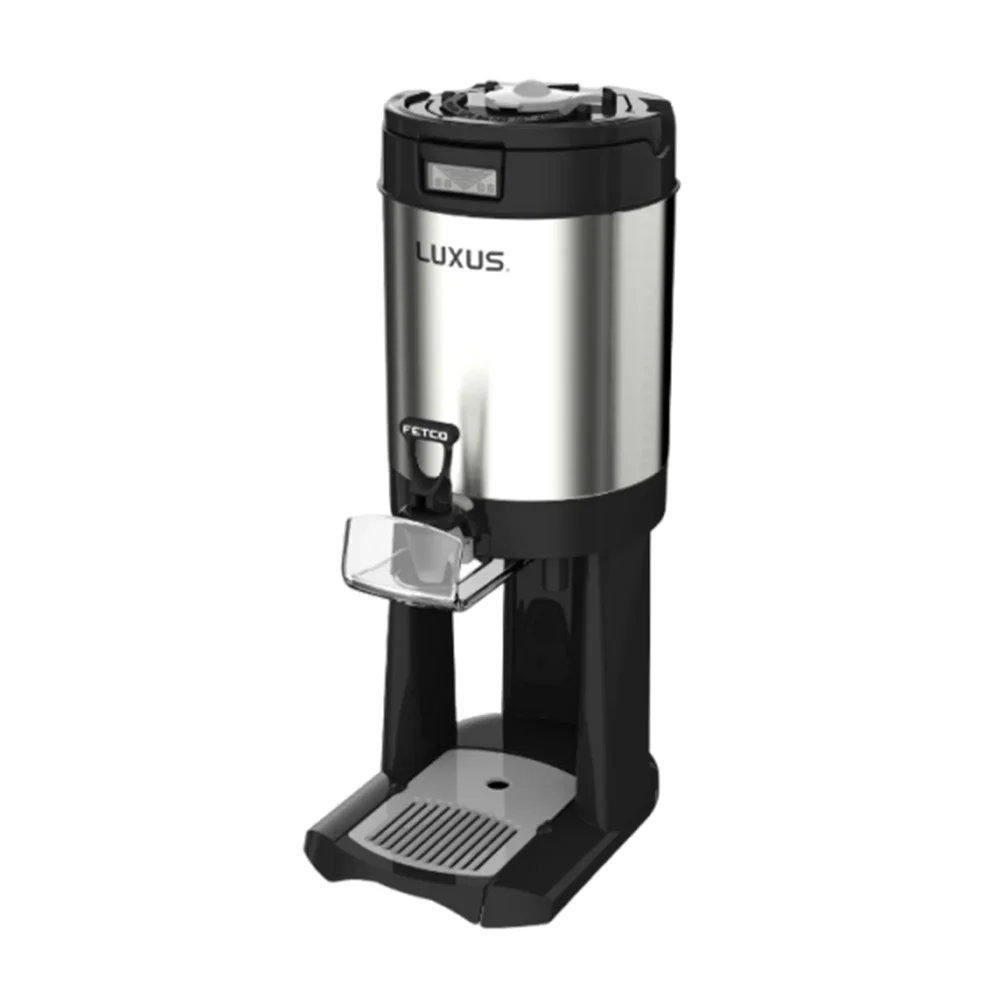 Fetco D448 LUXUS® Thermal Coffee Dispenser, 1 Gallon, Black, Stainless Steel