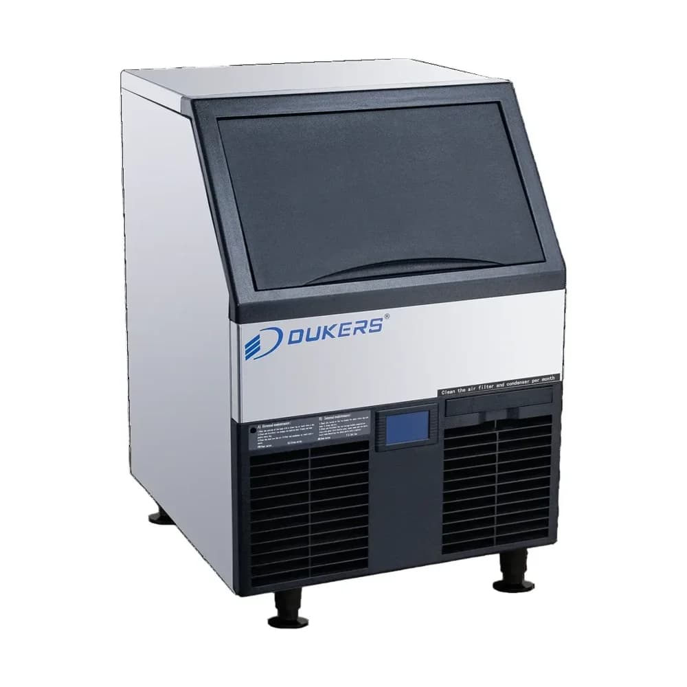 Dukers Undercounter Ice Makers, Stainless Steel/Silver, 115V, 5-Year Warranty