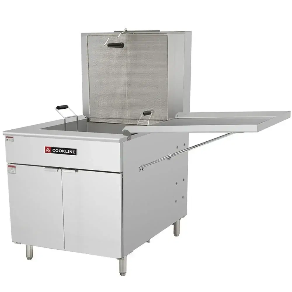 Cookline Flat Bottom Gas Countertop Funnel Cake / Donut Fryer, 170 lb., 120,000 BTU