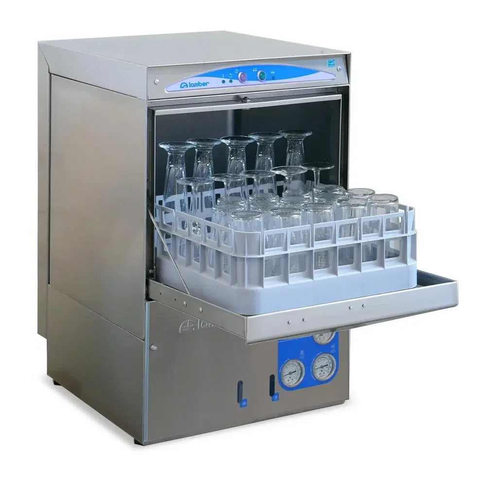 PrepMaster Series 18" High-Temp Glasswasher, Stainless Steel