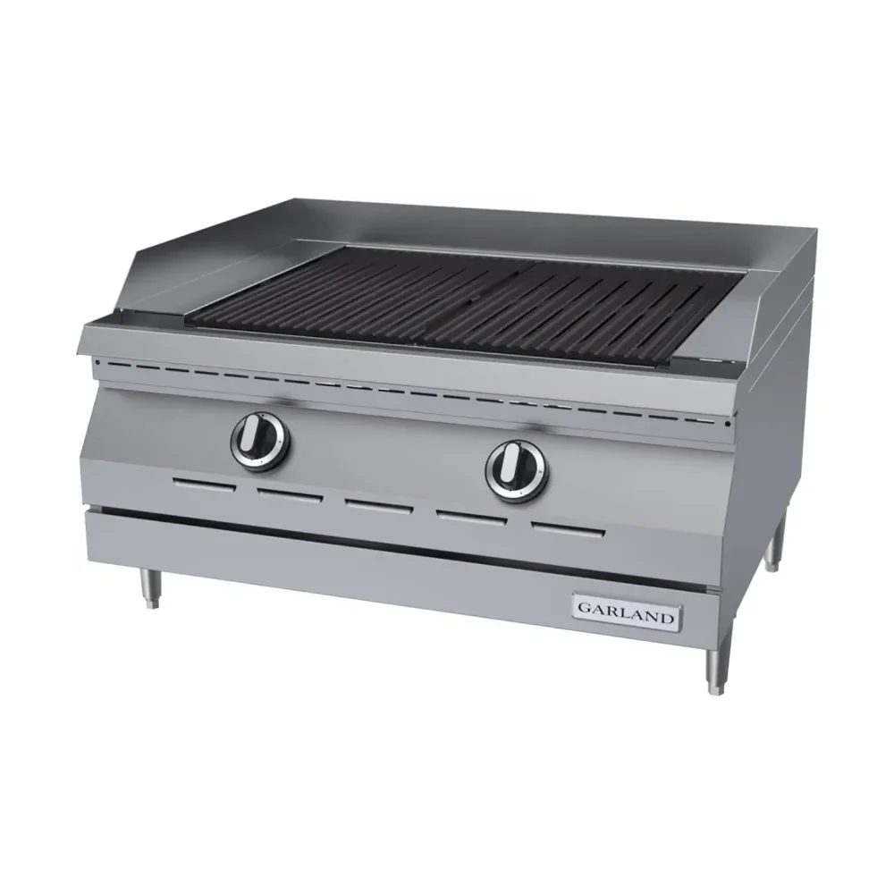 Garland ED-30B 30" Countertop Electric Charbroiler, Cast Iron Grates, Infinite Switch Controls, 208V 1-Phase