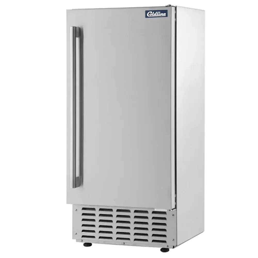 Coldline 15'' Undercounter Nugget Ice Maker, 66 lb/day, 18 lb Bin, 1 Year Warranty