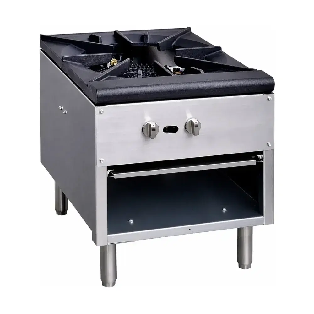 Prepline 18" Commercial Stock Pot Range with 1 Burner, 80,000 BTU - Convertible