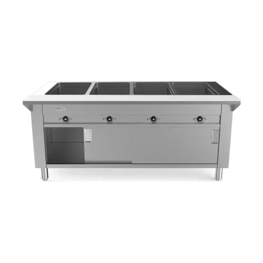 Prepline 60" Electric Hot Food Steam Table, 4 Sealed Well, Enclosed Base, 2000W, 110V