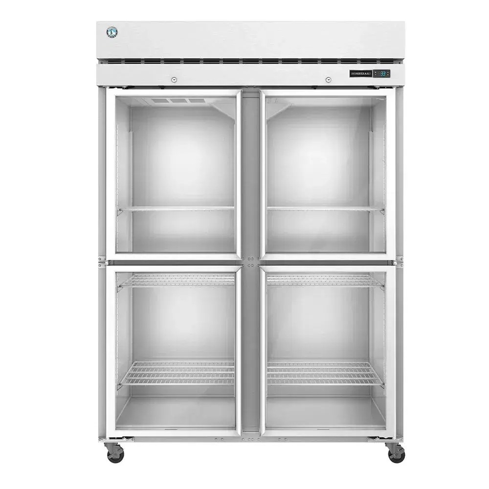 Hoshizaki F2A-HG 55" Steelheart Series Two Section Reach-In Freezer, 4 Glass Doors, Stainless Steel, 115v