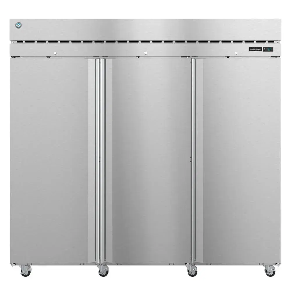 Hoshizaki F3A-FS 82.5" Steelheart Three Section Reach-In Freezer, Stainless Steel, 3 Solid Doors