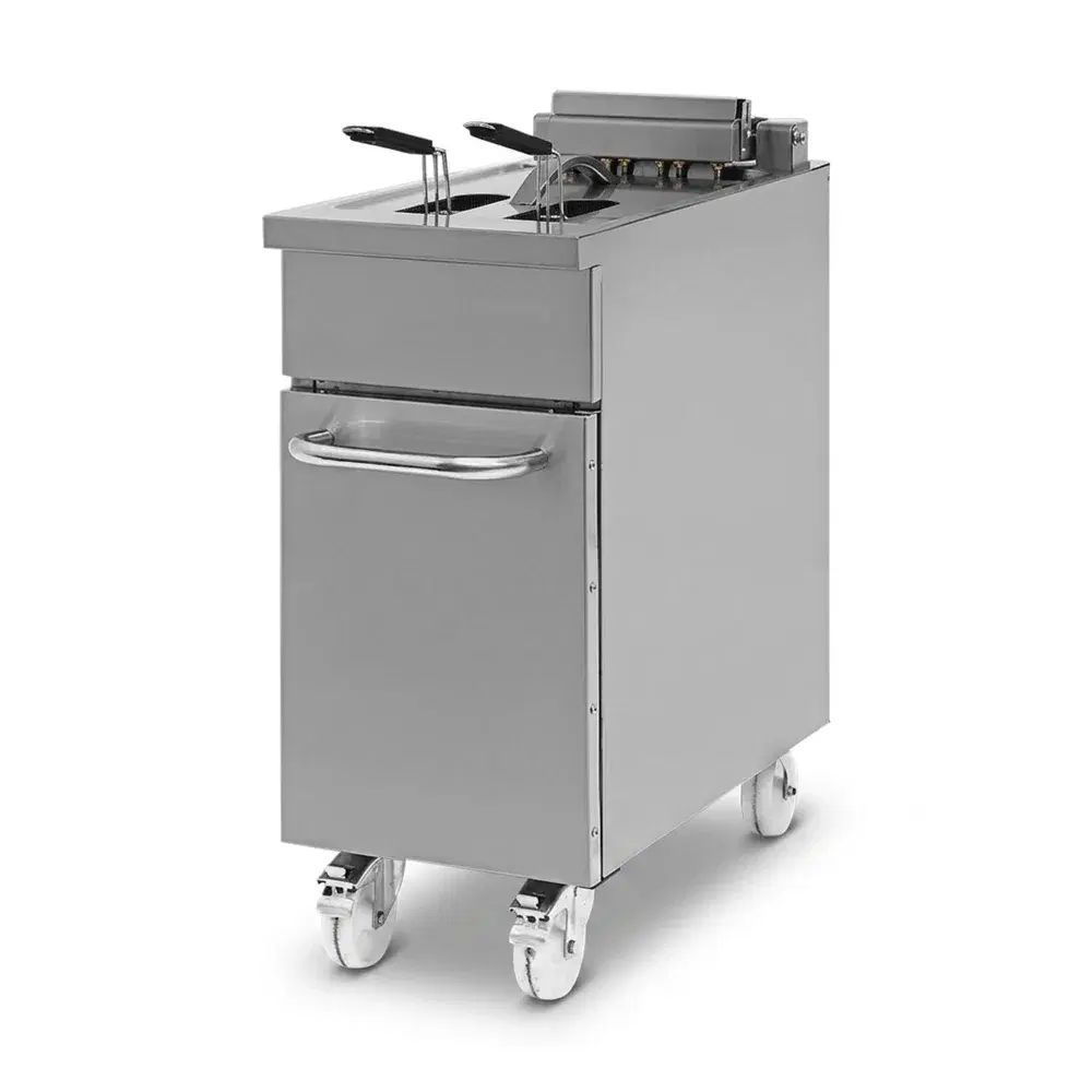 Pegasus FR-40E 16" Electric Floor Fryer, 40lb Capacity, 208V, 3 Phase