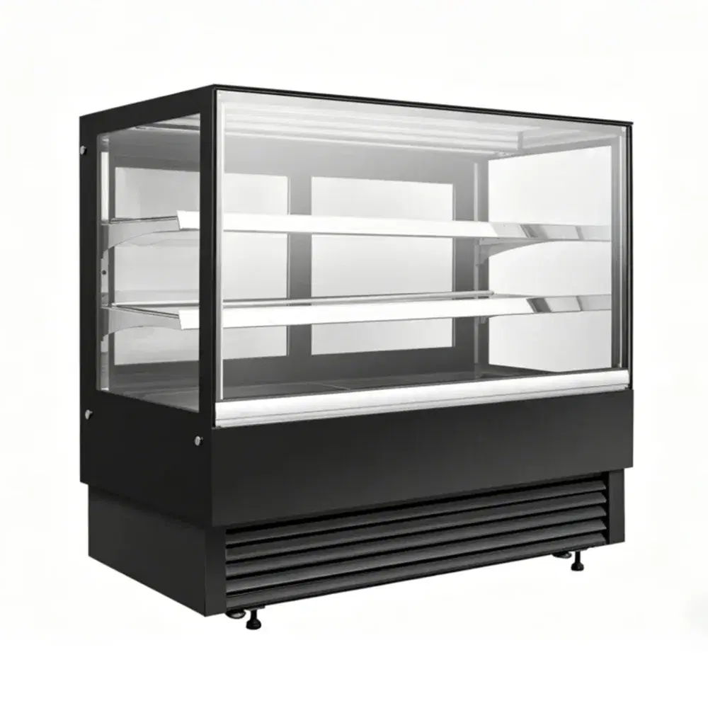 Frigomax Series 35" Refrigerated Display Case with Straight Glass, 13 cu. ft., 1 Year Warranty