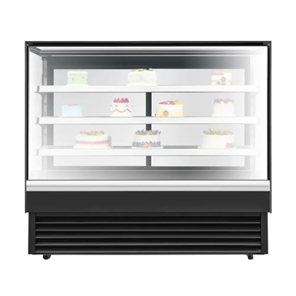 Frigomax Series 35" Refrigerated Display Case with Straight Glass, 17 cu. ft., 1 Year Warranty