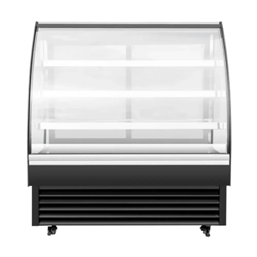 Frigomax Series 59" Refrigerated Display Case with Curved Glass, 22 cu. ft., 1 Year Warranty