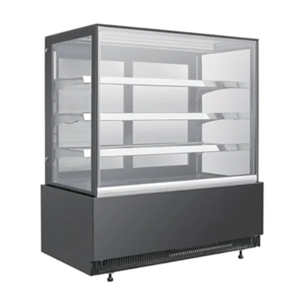 Frigomax Series 71" Refrigerated Display Case with Straight Glass, 34 cu. ft., 1 Year Warranty