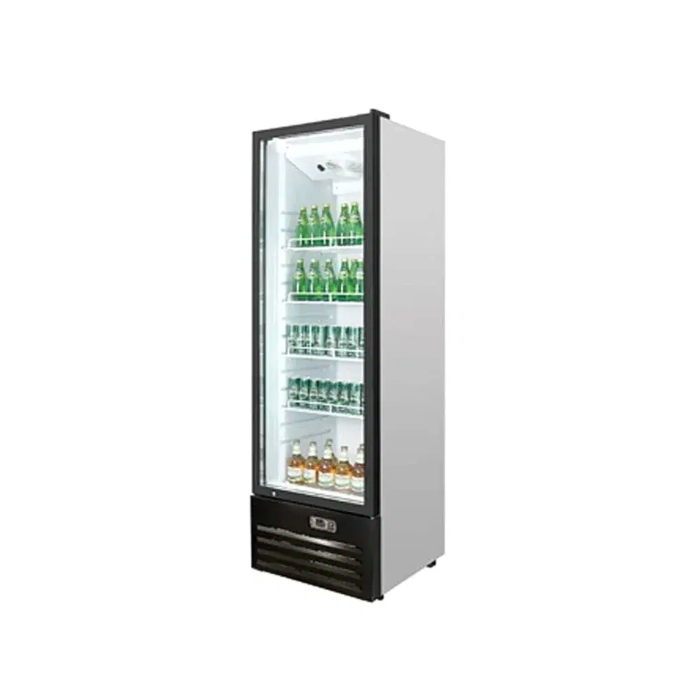 Frigomax Series 20" Commercial Merchandiser Refrigerator, 1 Swing Glass Door, Coated Steel, 1 Year Warranty