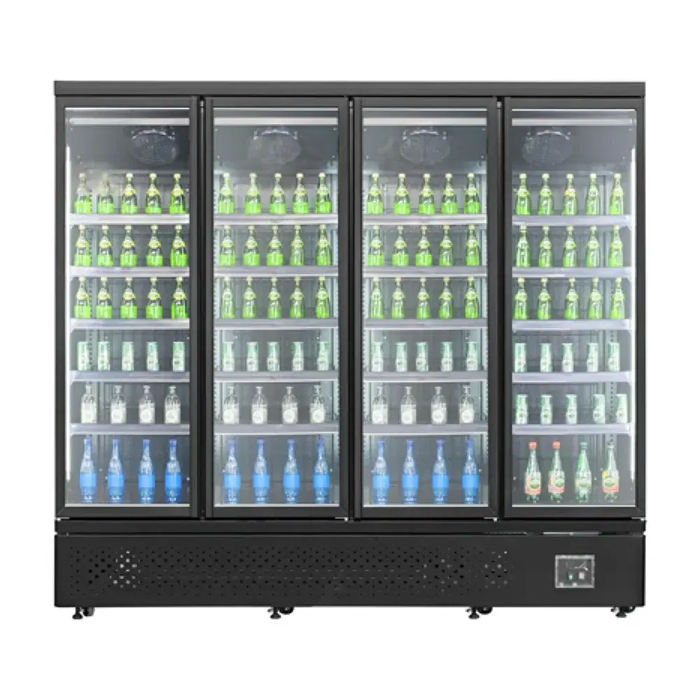 Frigomax Series 99" Commercial Merchandiser Refrigerator, 4 Swing Glass Door, 1 Year Warranty
