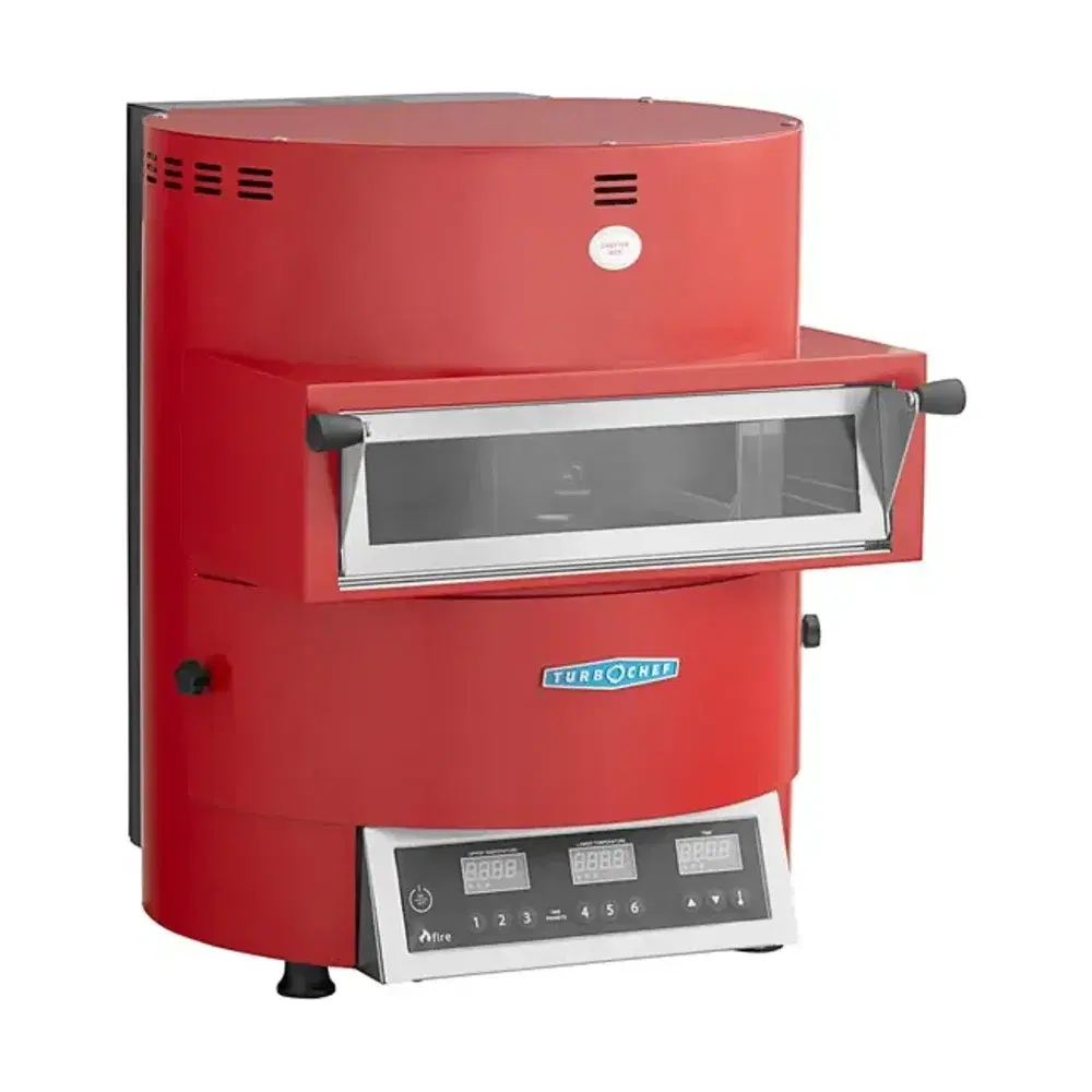 TurboChef FRE-9600-1 19" High Speed Ventless Pizza Oven with Touchscreen Controls, Ventless, Red Stainless Steel, 208/240V