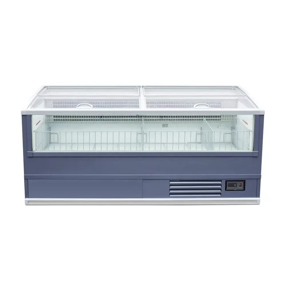 Frigomax Series 79" Glass Top Display Freezer, 27 cu. ft., 1 Year Warranty