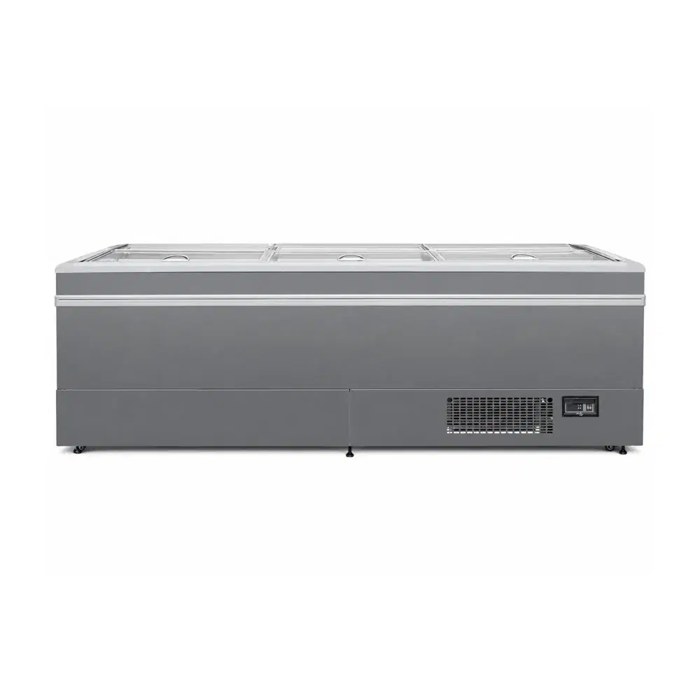 Frigomax Series 99" Glass Top Display Freezer, 34 cu. ft., 1 Year Warranty