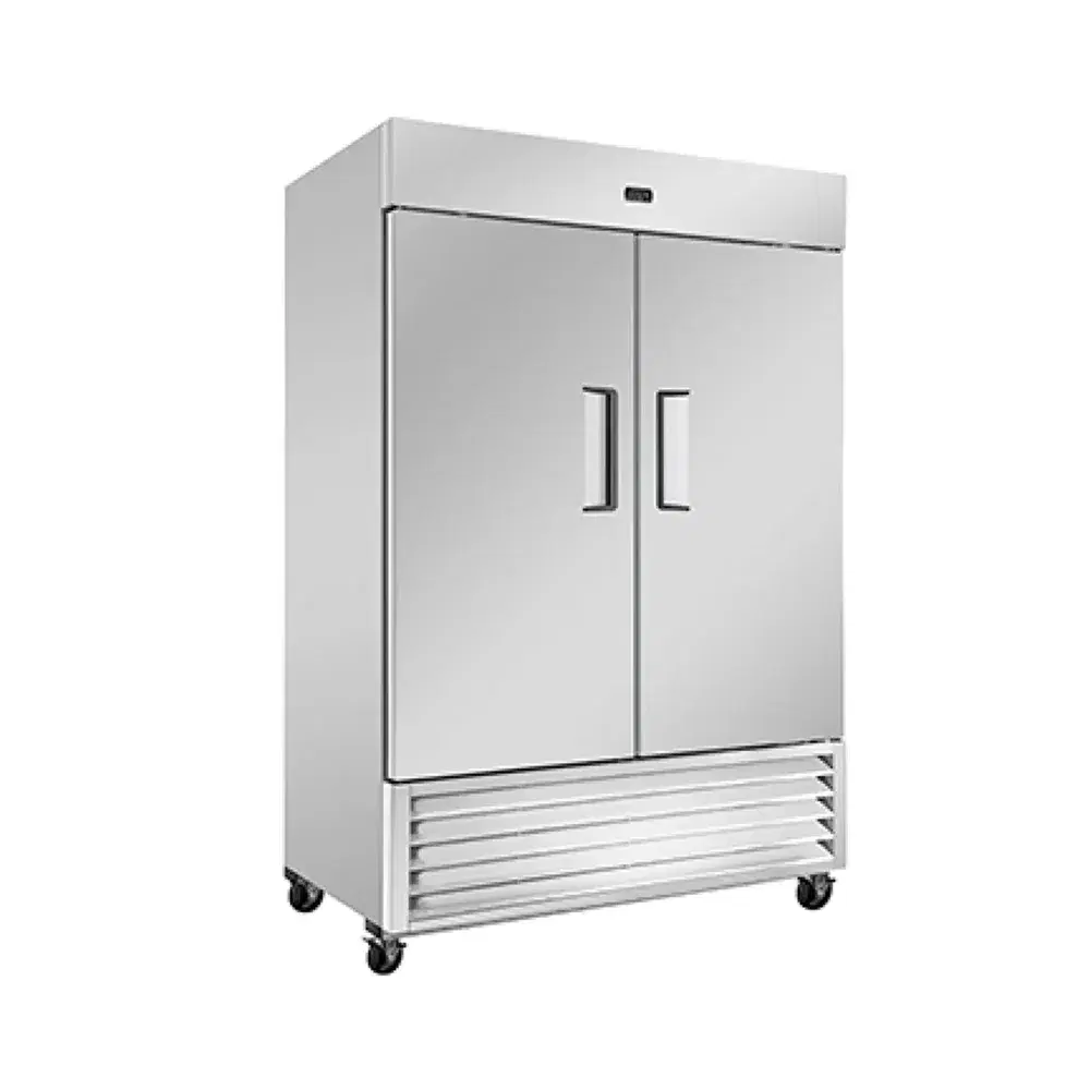 Frigomax Series 54'' Reach-In Freezer, 2 Doors, Bottom Mounted, Stainless Steel, 1 Year Warranty