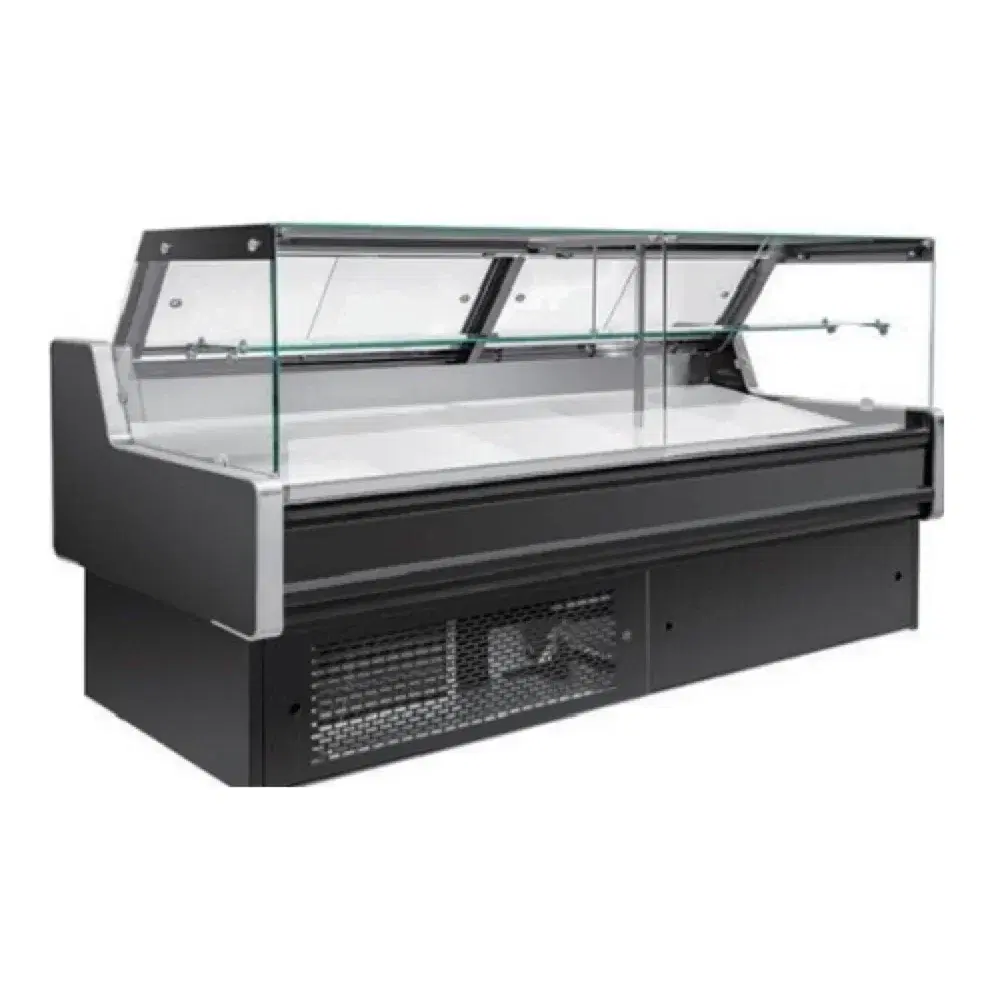 Frigomax Series 47" Refrigerated Display Case with Curved Glass, 14 cu. ft., 1 Year Warranty