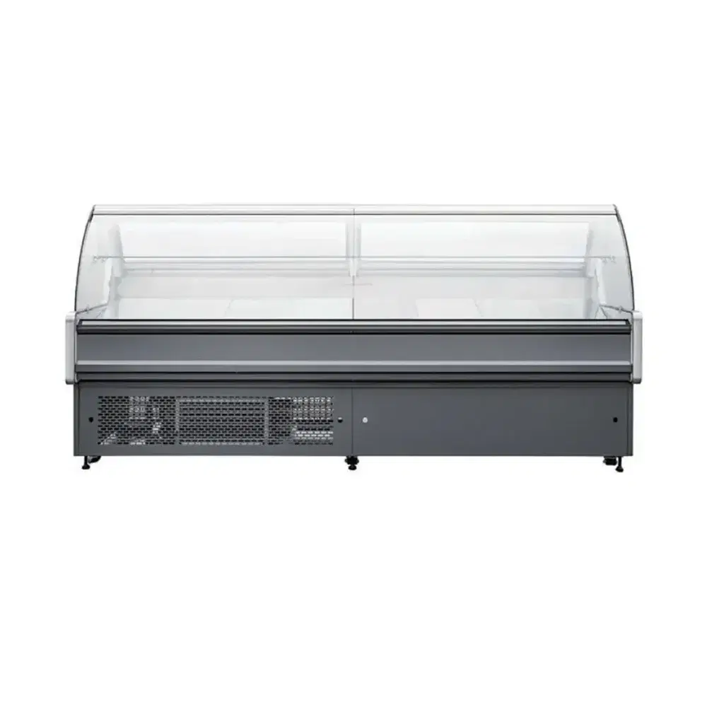 Frigomax Series 47" Refrigerated Display Case with Curved Glass, 14 cu. ft., 1 Year Warranty