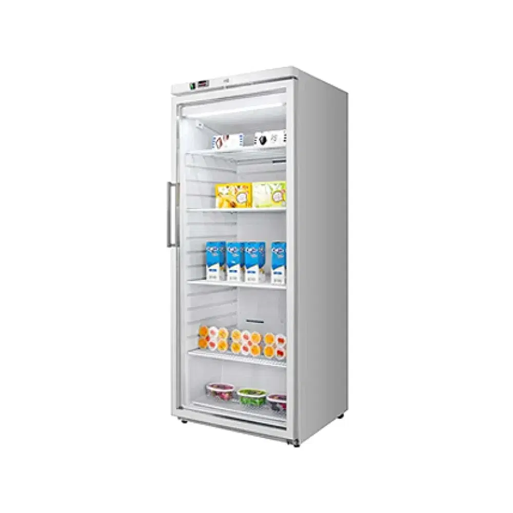 Frigomax Series 24" Reach-In Merchandiser Freezer, 1 Glass Door, 4 Shelves, White Coated Steel, 1 Year Warranty
