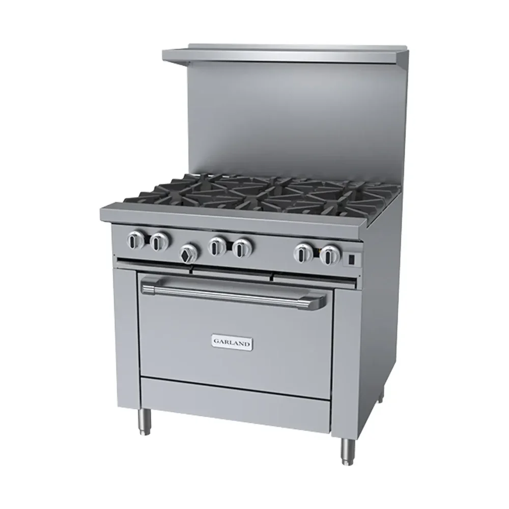 Garland G36-6C 36" Commercial Gas Range, 6 Burners, Convection Oven, Natural Gas