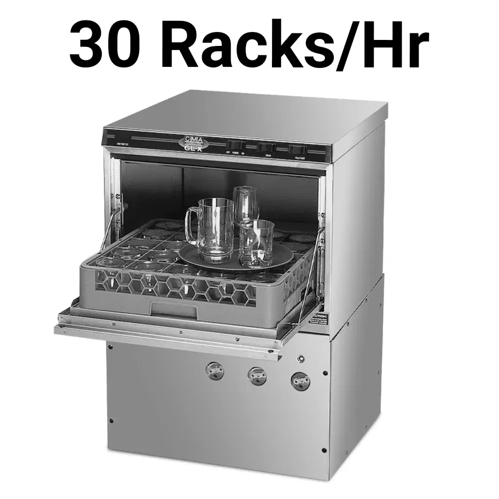 CMA Dishmachine GL-X Low Temperature Undercounter Glasswasher, 1 Phase, 115V, 60Hz, 1 HP