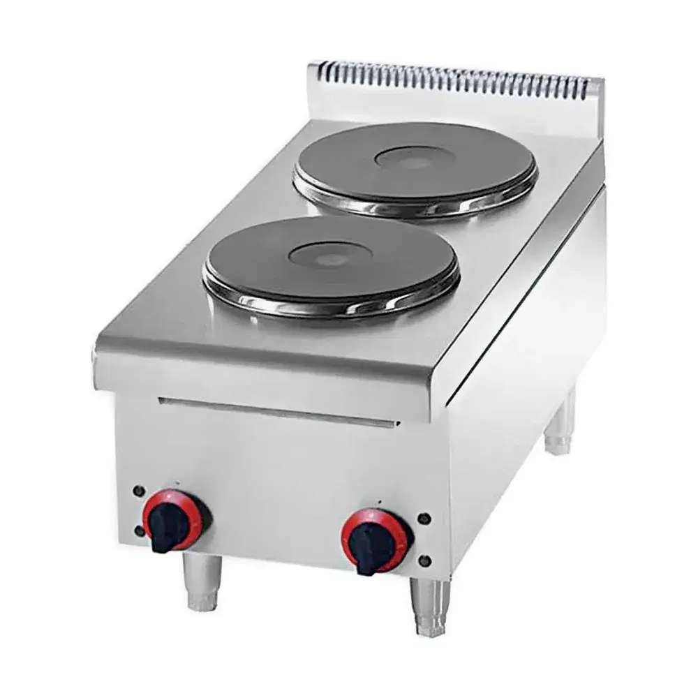 Cookline 16" Countertop Electric Hot Plate with 2 Burners, 5200W, 220V