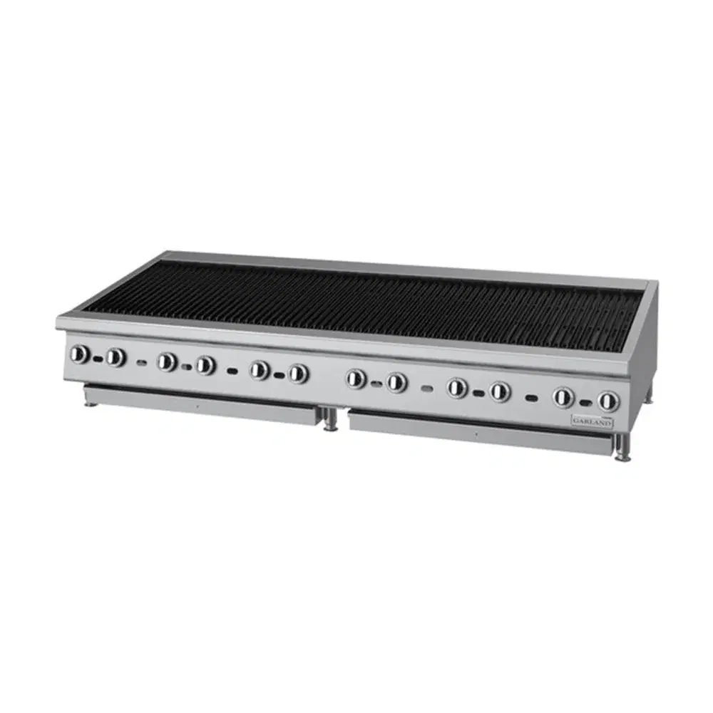 Garland GTBG72-NR72 72" Radiant Charbroiler, Natural Gas, Fixed Grates, 216,000 BTU