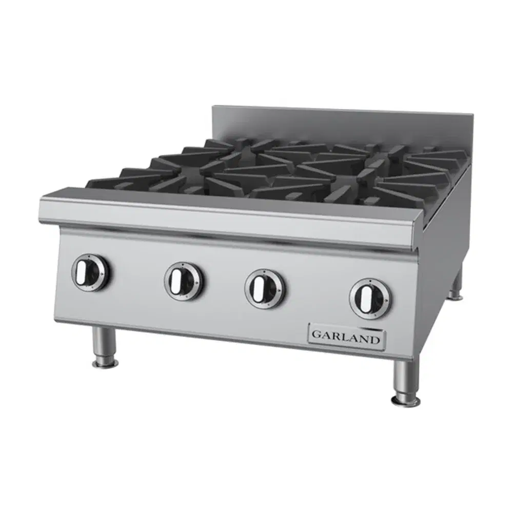 Garland GTOG24-4 24" Countertop Range, 4 Burners, Natural Gas, 120,000 BTU