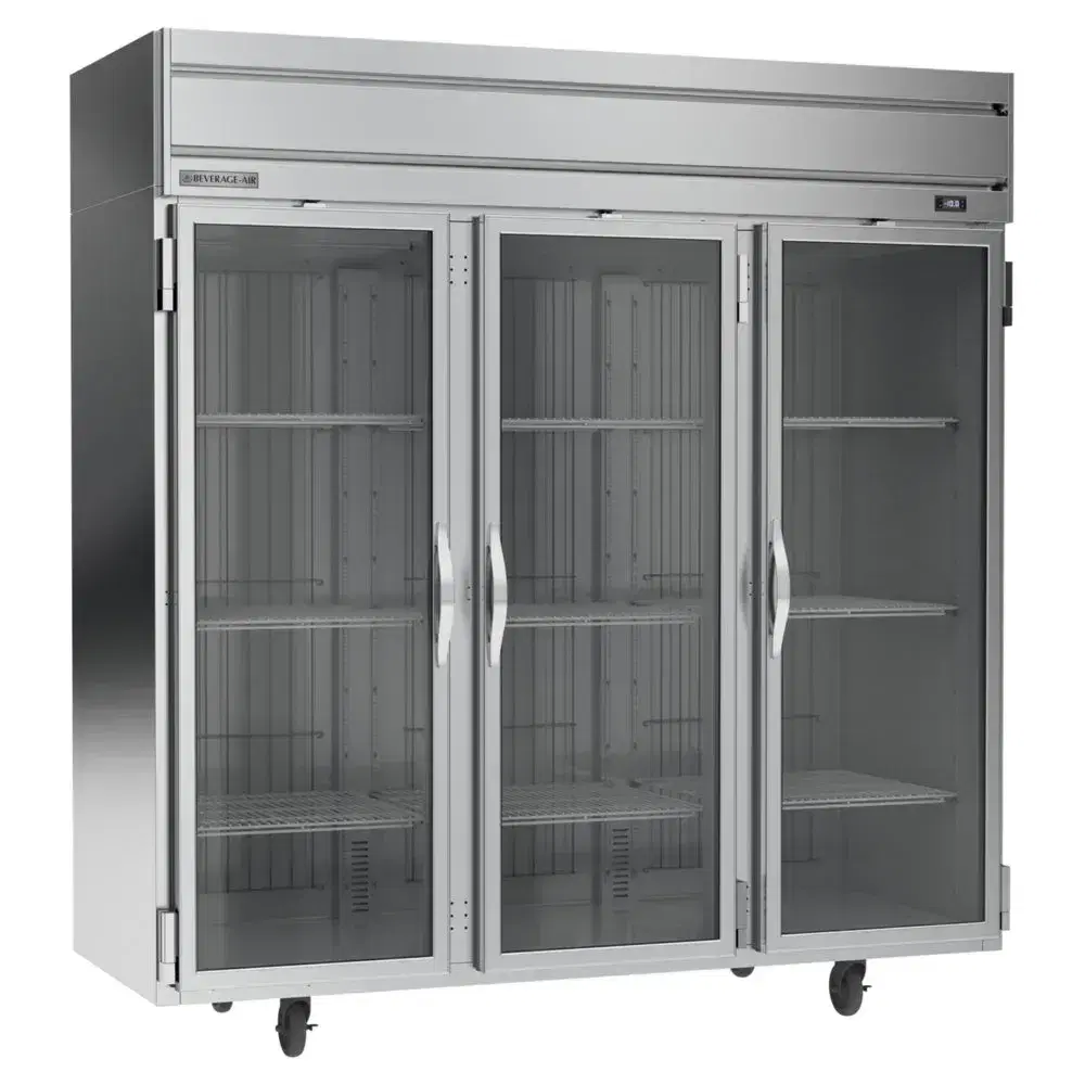 Beverage-Air HFP3HC-1G Horizon Series 78" Reach-In Freezer, Glass Door