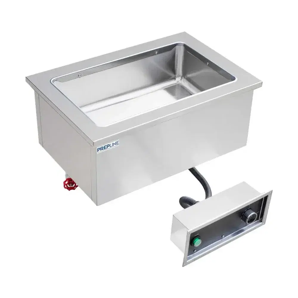 Prepline 1 Stainless Steel Pan Drop-In Hot Food Well, 1100W, 120V