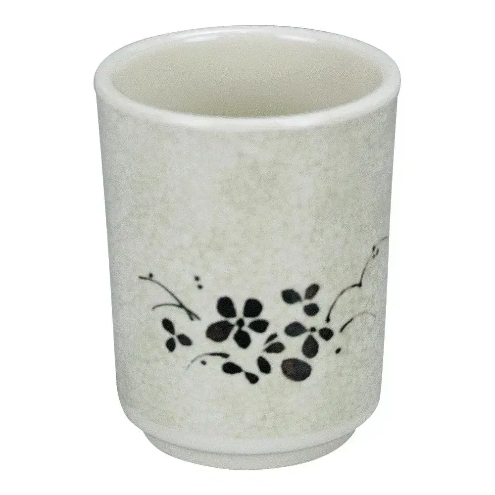 Yanco China beige melamine tea cup designed for hot beverage service, durable and reusable, ideal for catering, bulk restaurant supply, and tableware