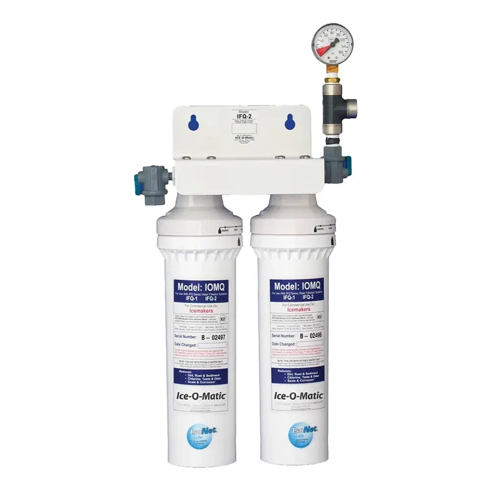 Ice-O-Matic IFQ2 10" Double Ice Machine Water Filter, 0.5 Micron and 3 GPM