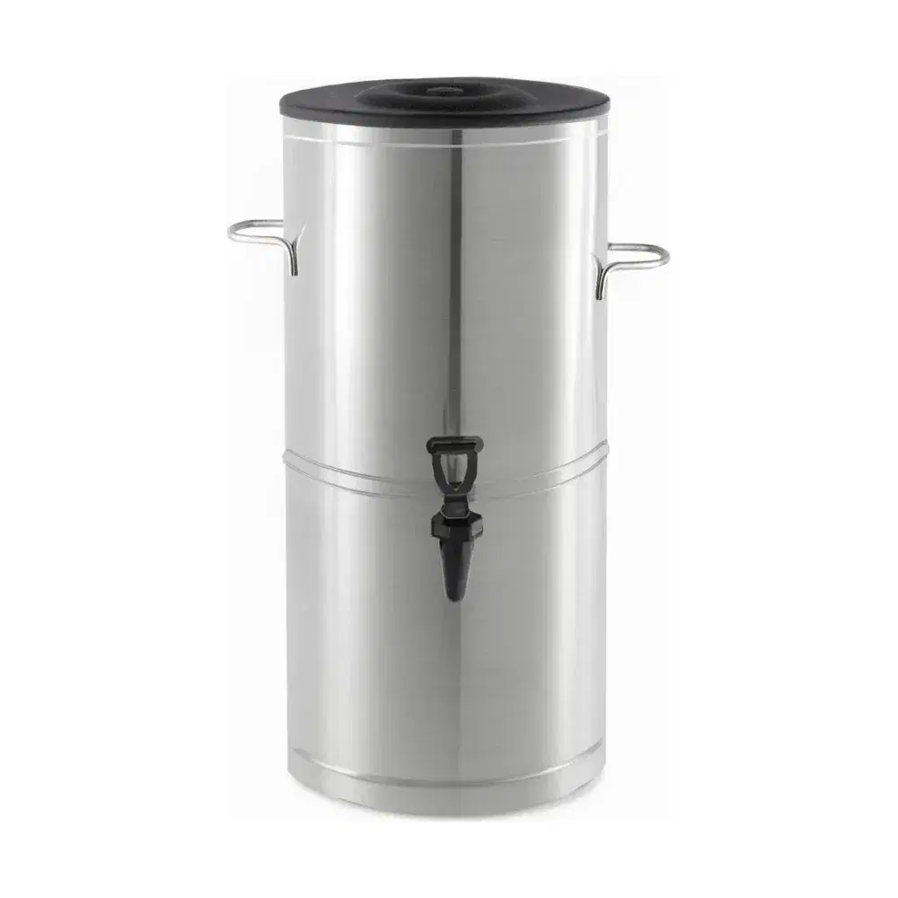 Prepline 5 Gallon Round Iced Tea Dispenser, Stainless Steel