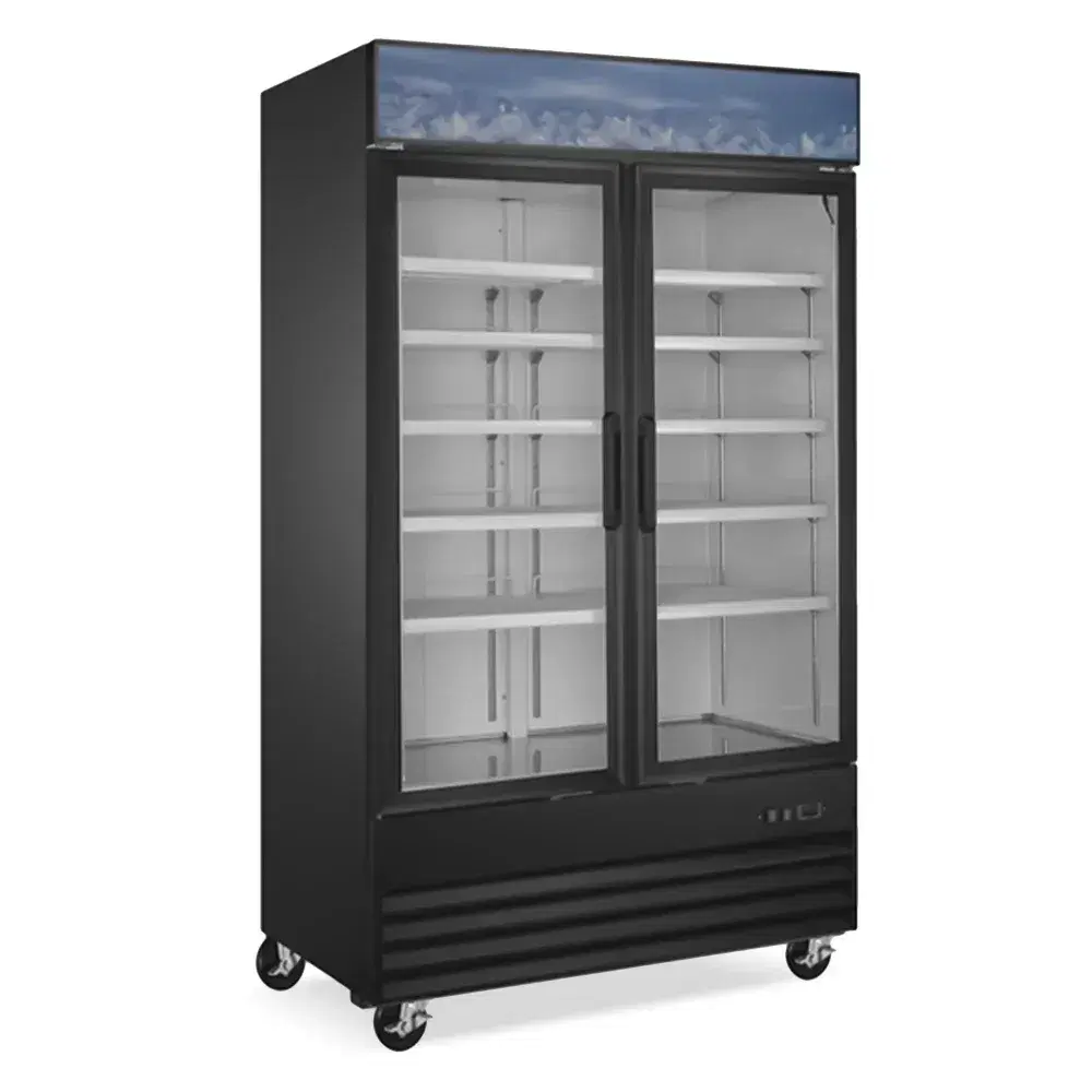 IceVault Series 49" Glass Door Merchandiser Freezer, 29 Cu. Ft., 2 Swing Doors, 1 Year Warranty