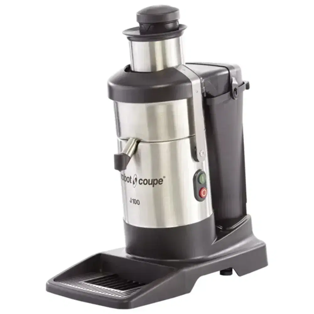 Robot Coupe J100 Juicer with Continuous Pulp Ejection, 1-1/4 HP, 120V
