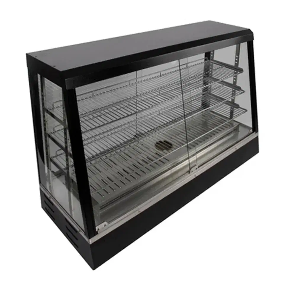 KitchenCore Series 36" Countertop Hot Food Display Case, 1800W, Stainless Steel, Pass Through, 1 Year Warranty