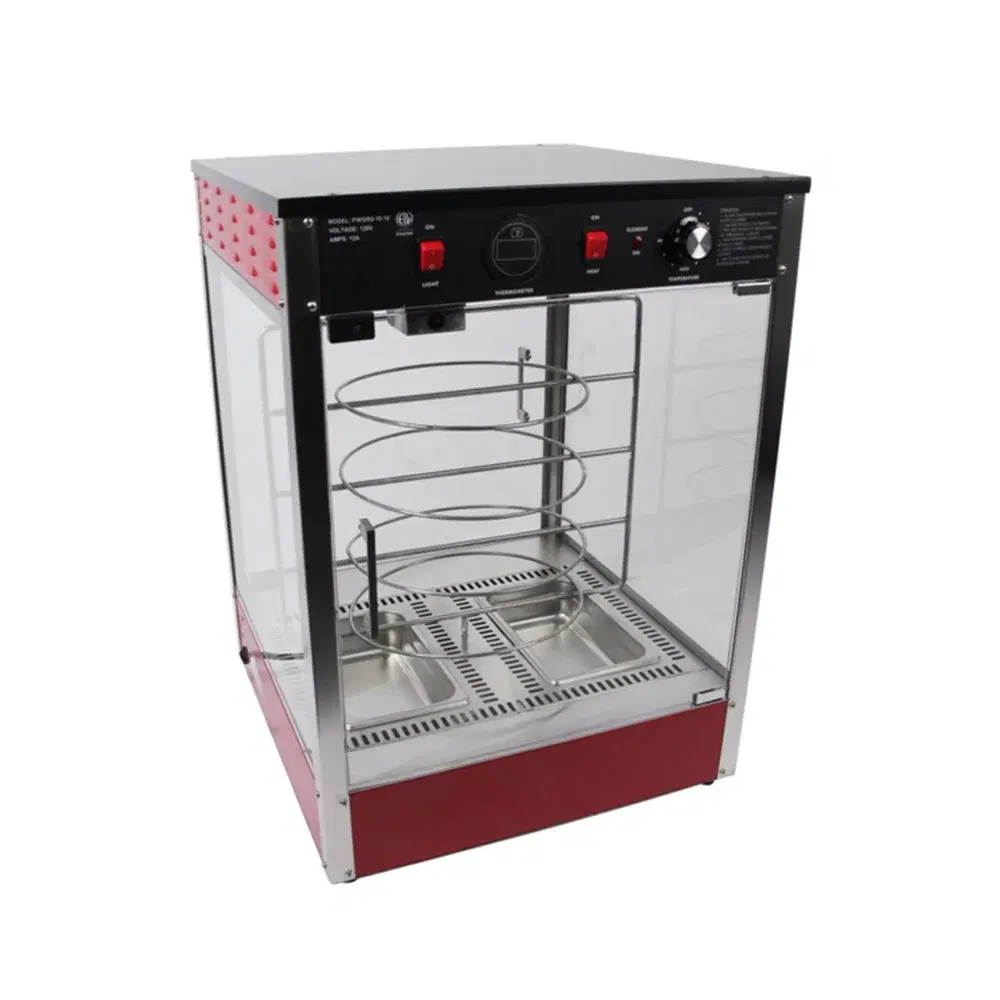 KitchenCore Series 23" Countertop Pizza & Pretzel Warmer Merchandiser, 1340W, Pass Through, 1 Year Warranty